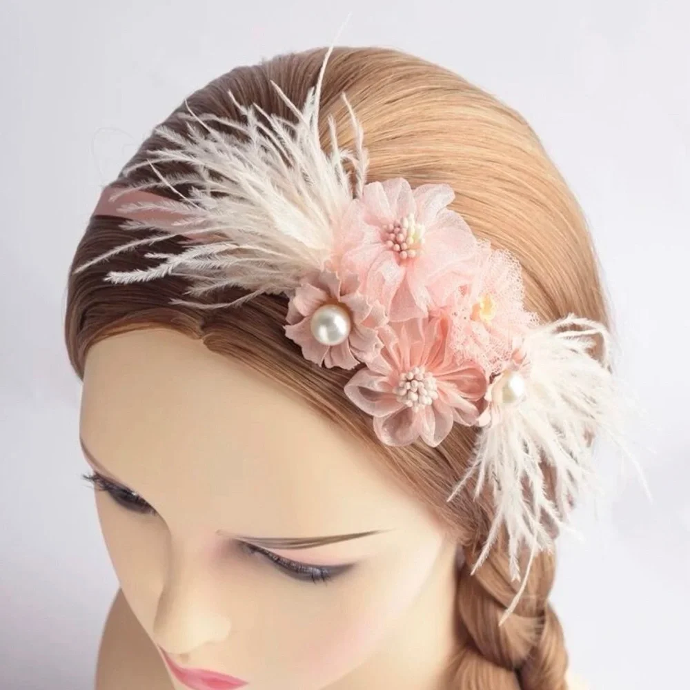 Fabulous Pink Feather Headband: Sparkle & Style for Every Occasion! NWOT Easter